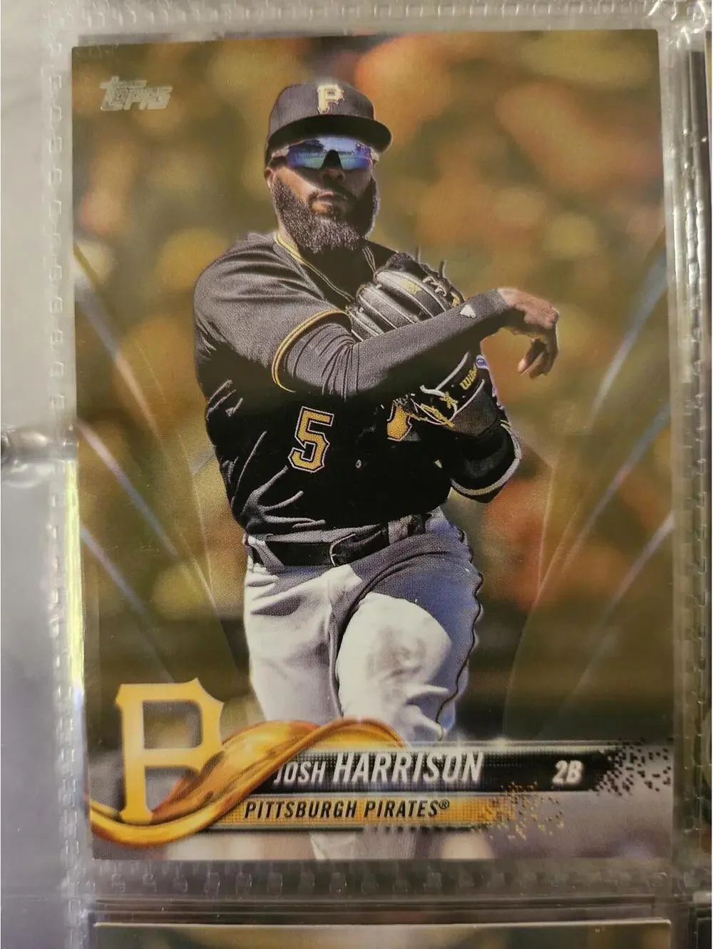 2018 Topps GOLD insert - Josh Harrison - No.2011/2018  #471 - Pirates -RAW Mint